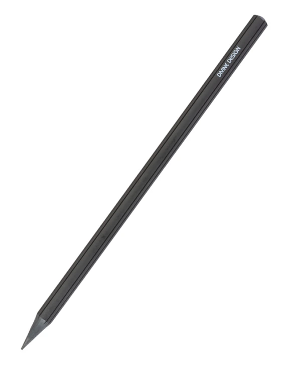 Lápiz de grafito estriado Ecopencil antracita, referencia DD ECOPENCIL